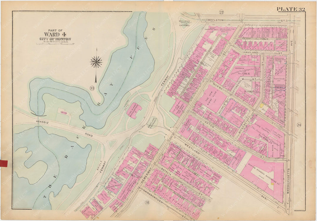 Boston, Massachusetts 1928 Plate 032