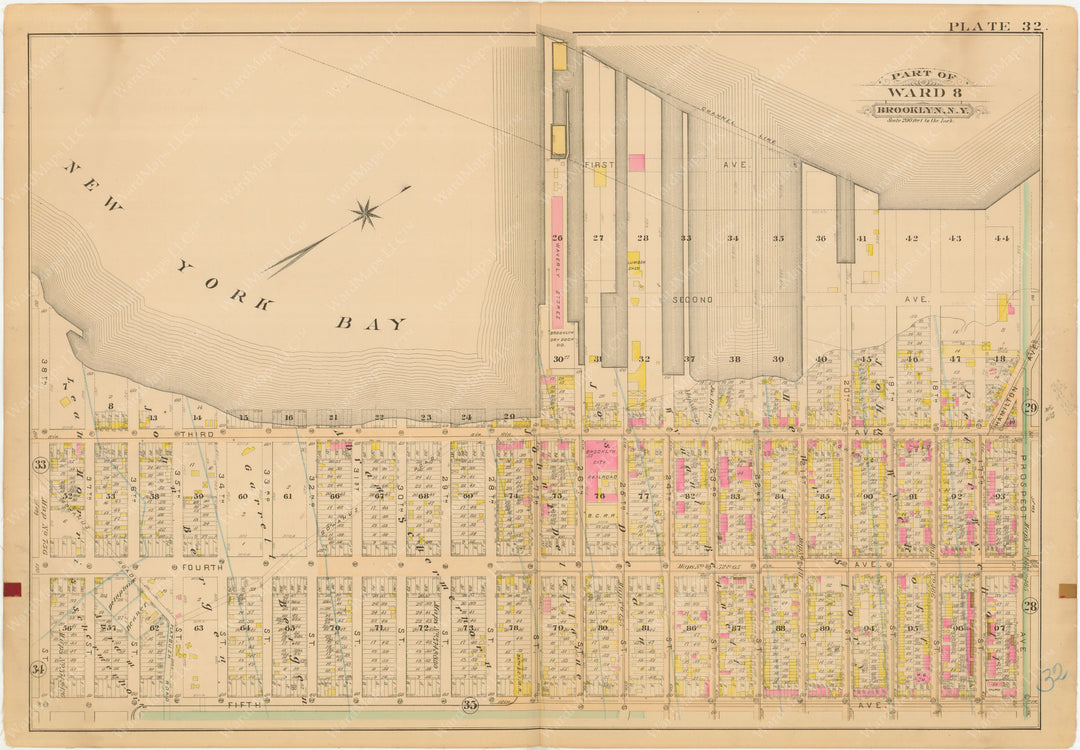 Brooklyn, New York 1886 Plate 032