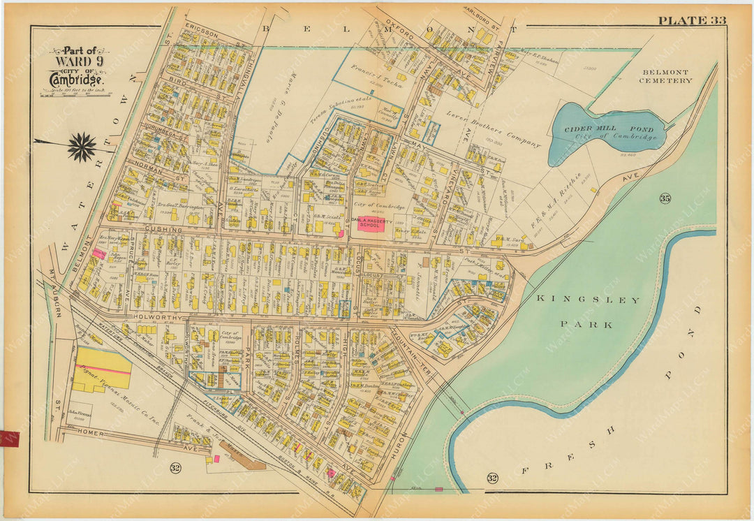 Cambridge, Massachusetts 1930 Plate 033