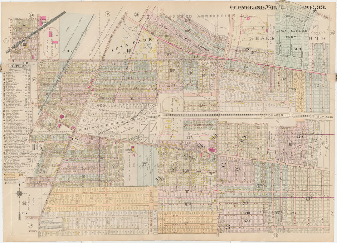 Cleveland, Ohio, Vol. 1, 1912 Plate 033