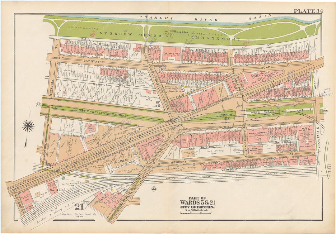 Boston, Massachusetts 1938 Plate 034