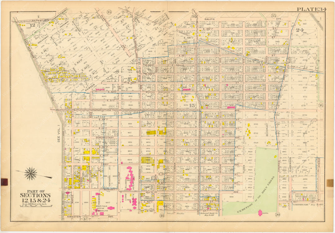 Brooklyn, New York Vol. 2 1907: Plate 034