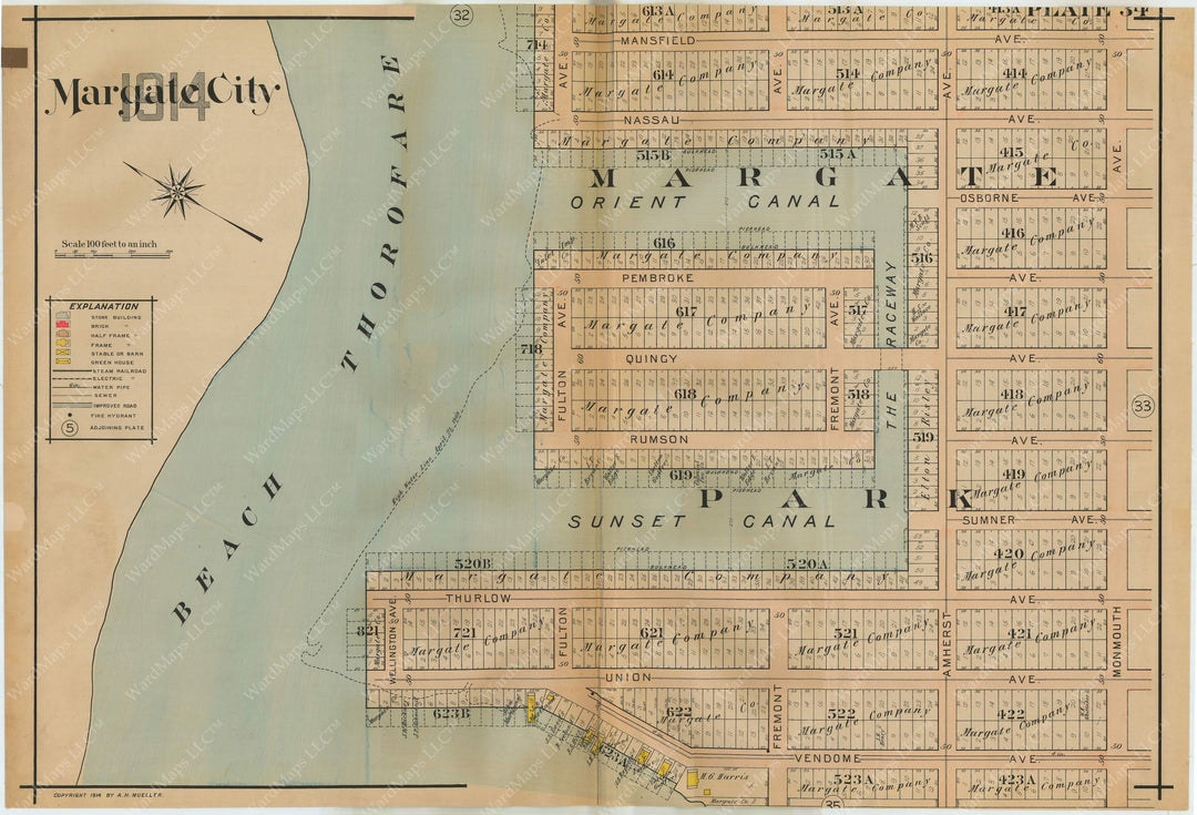 Margate City, New Jersey 1914 Plate 034