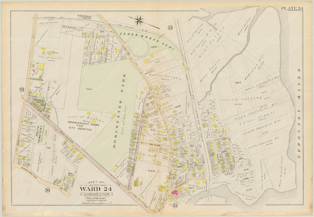 Dorchester, Massachusetts 1894 Plate 034