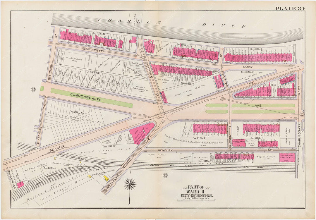 Boston, Massachusetts 1908 Plate 034