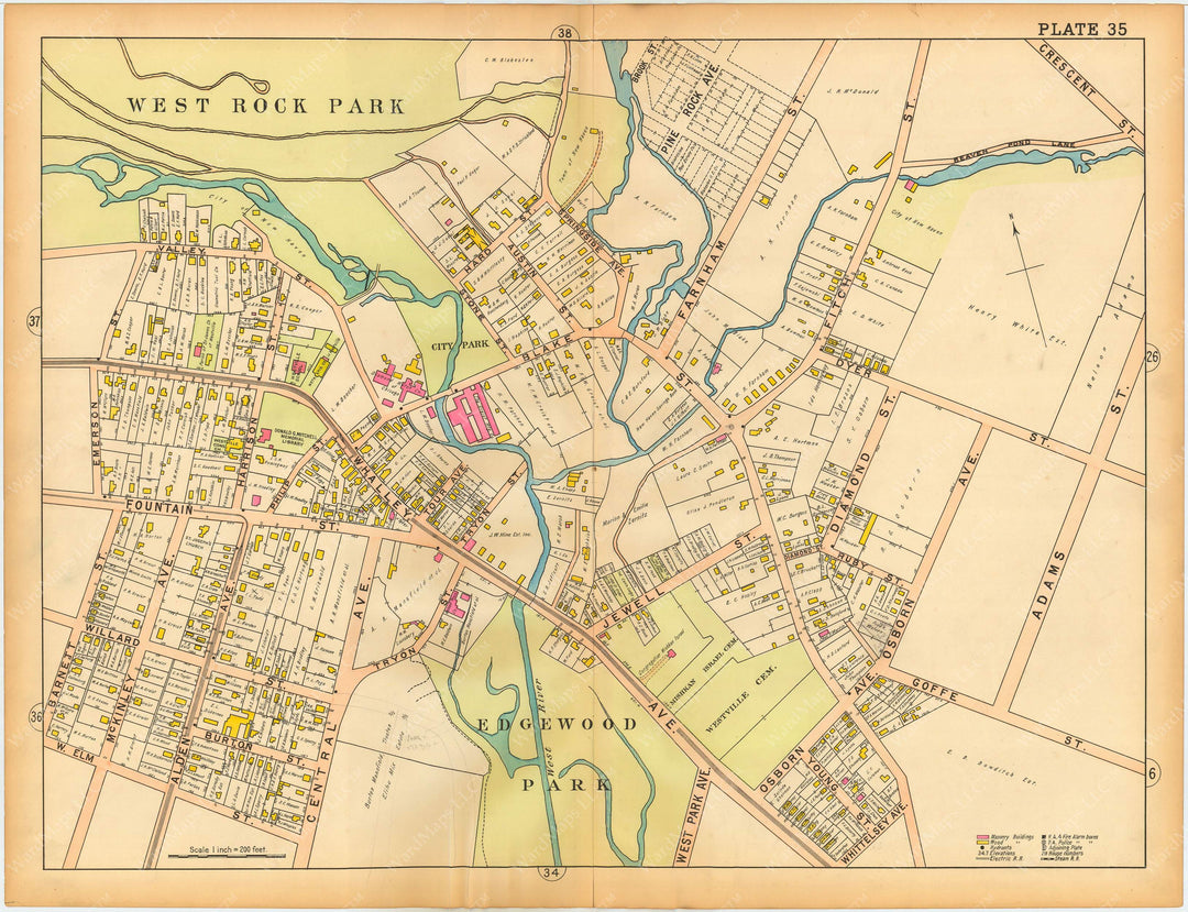 New Haven, Connecticut 1911 Plate 035