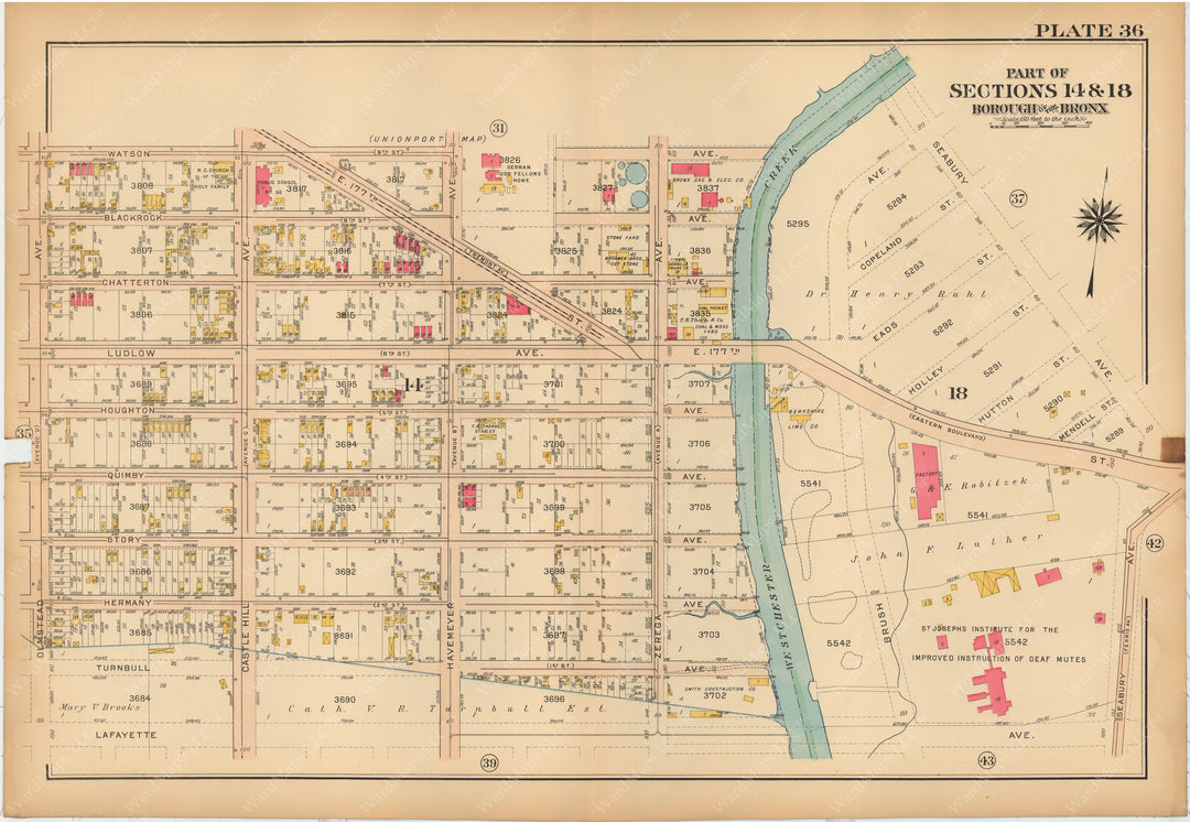 The Bronx, New York 1913 Plate 036