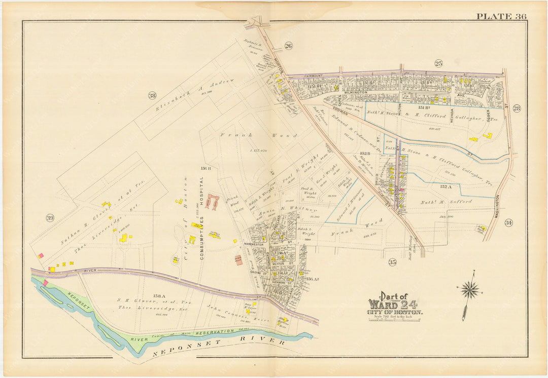 Dorchester, Massachusetts 1910 Plate 036