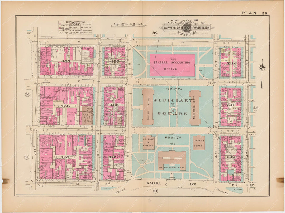 Washington, D.C. 1939 Vol. 1, Inner NW, Plate 036