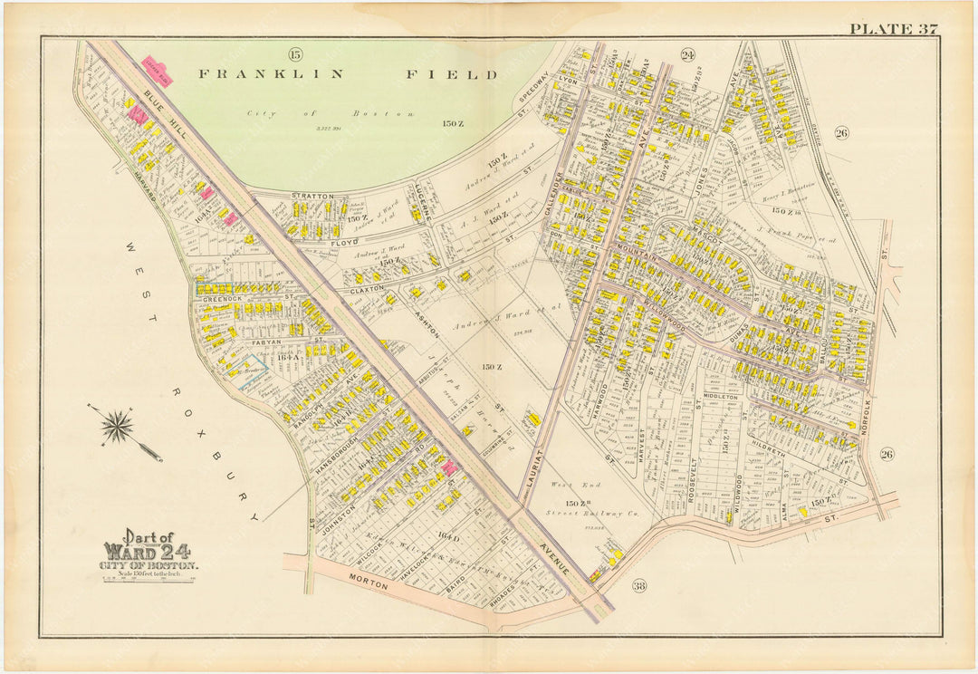 Dorchester, Massachusetts 1910 Plate 037