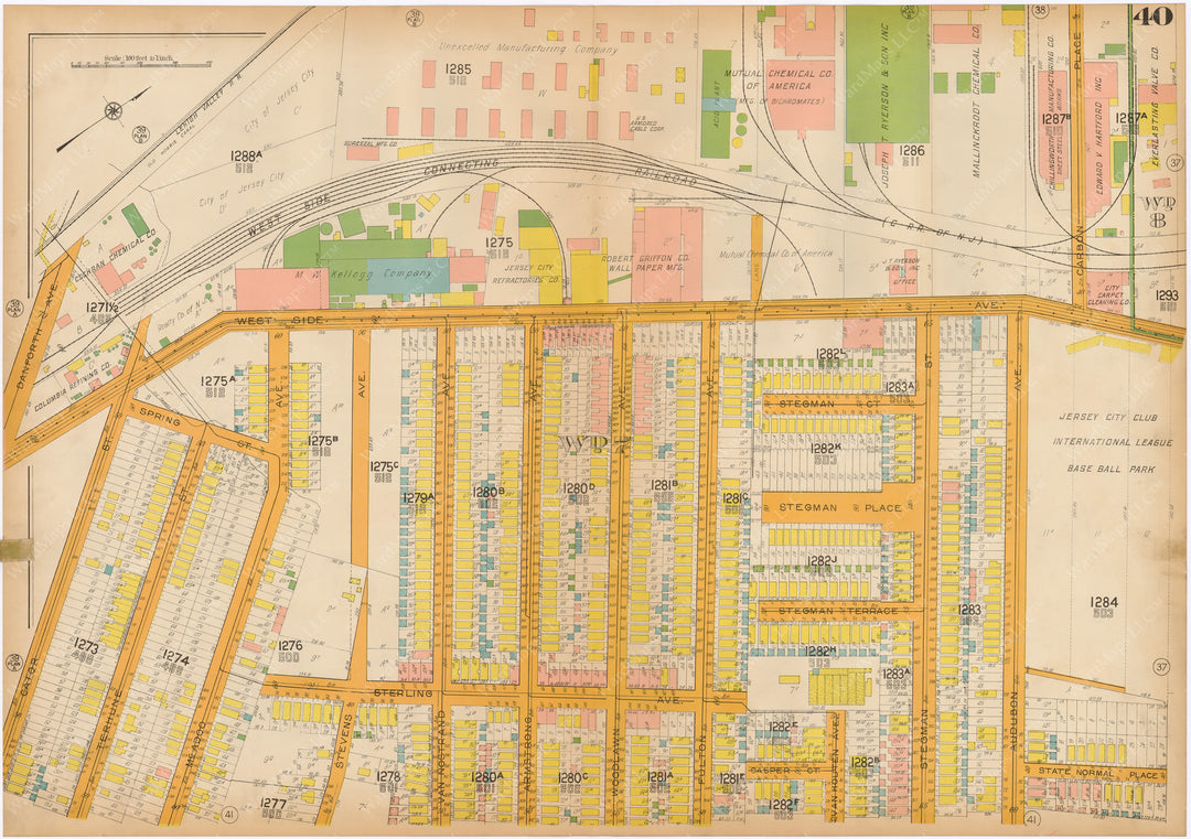 Jersey City, New Jersey 1928 Plate 040