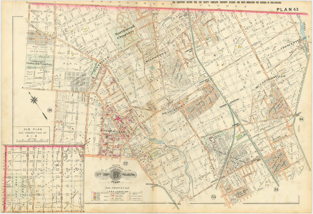 Philadelphia, Pennsylvania 1895 Plate 043