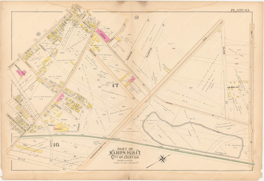 Roxbury, Massachusetts 1895 Plate 045