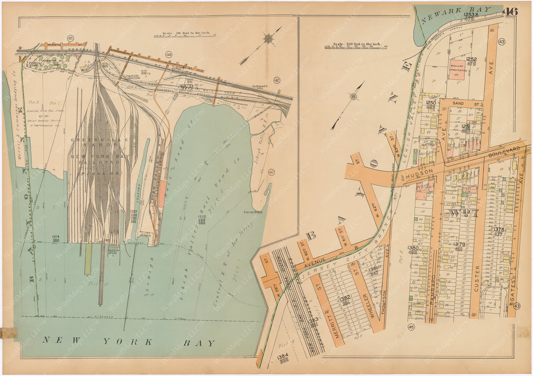 Jersey City, New Jersey 1928 Plate 046