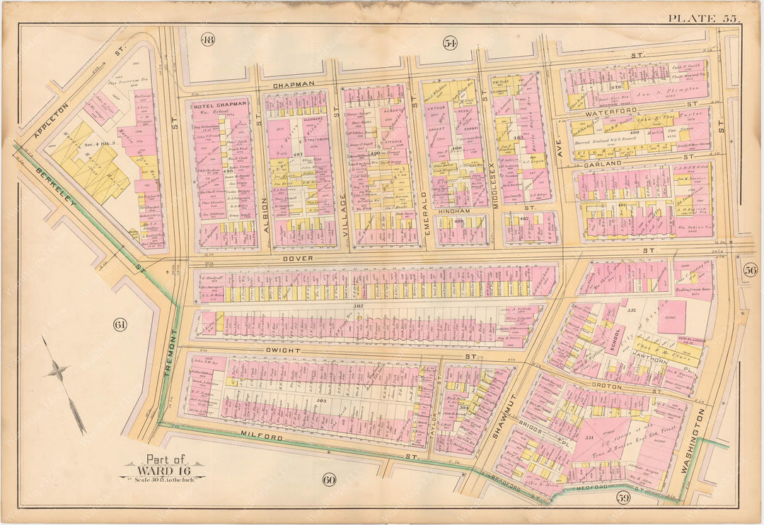 Boston, Massachusetts 1888 Vol. 2 Plate 055