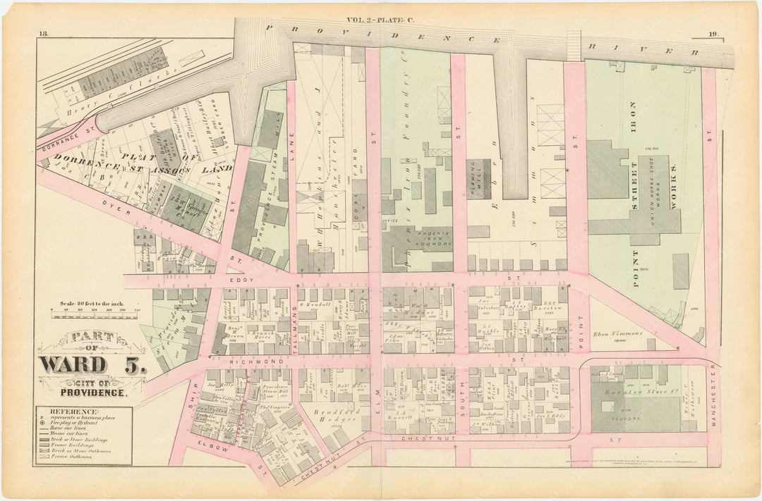 Providence, Rhode Island, Vol. 2, 1875 Plate C