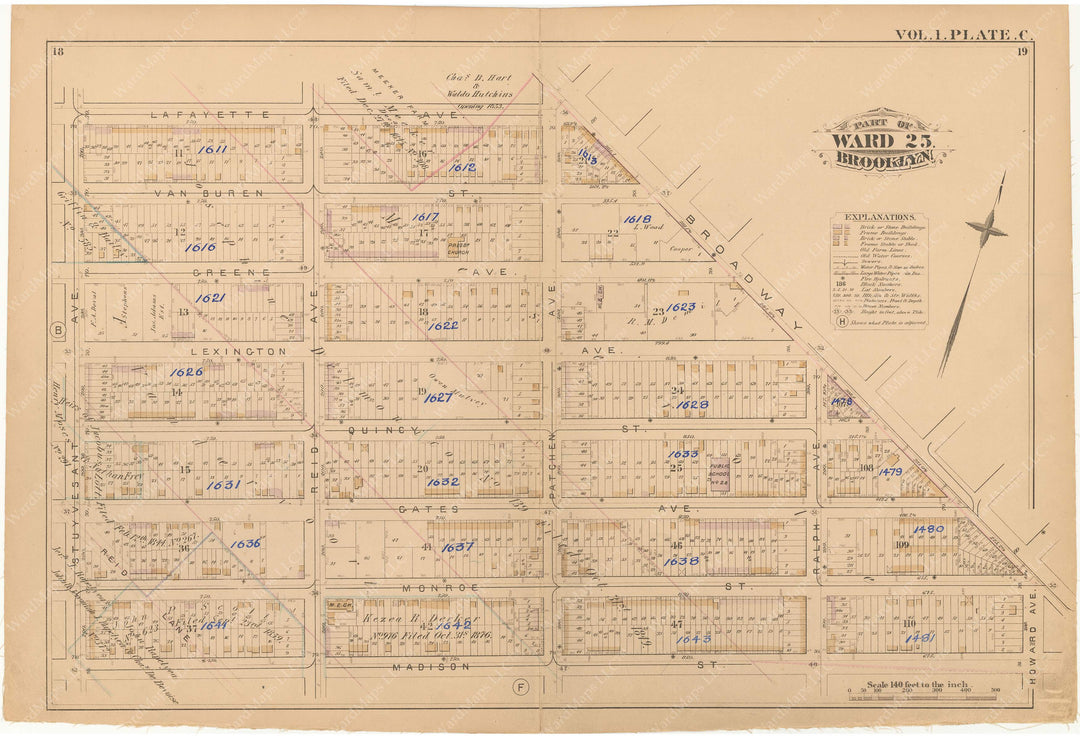 Brooklyn, New York 1880 Vol. 1: Plate C