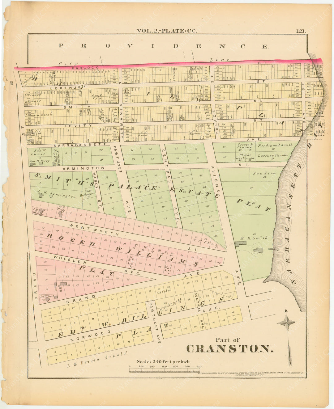 Providence, Rhode Island, Vol. 2, 1875 Plate CC