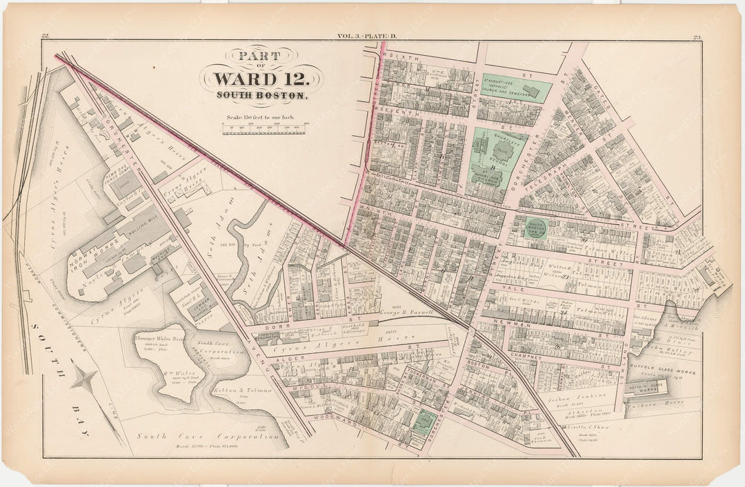 South Boston, Massachusetts 1874 Plate D