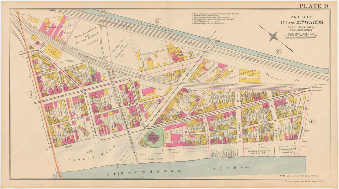 Harrisburg, Pennsylvania 1901 Plate D