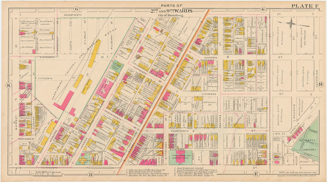 Harrisburg, Pennsylvania 1901 Plate F