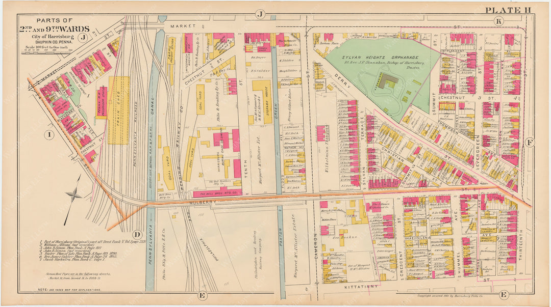 Harrisburg, Pennsylvania 1901 Plate H