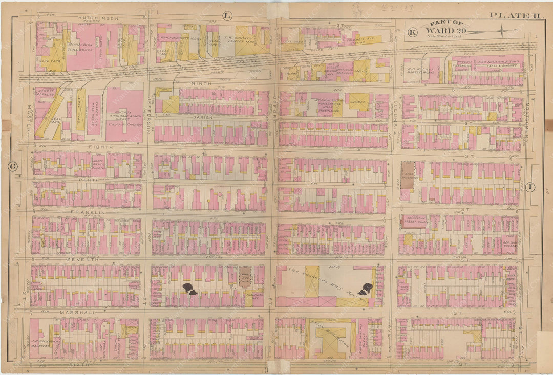 Philadelphia, Pennsylvania 1886 Plate H