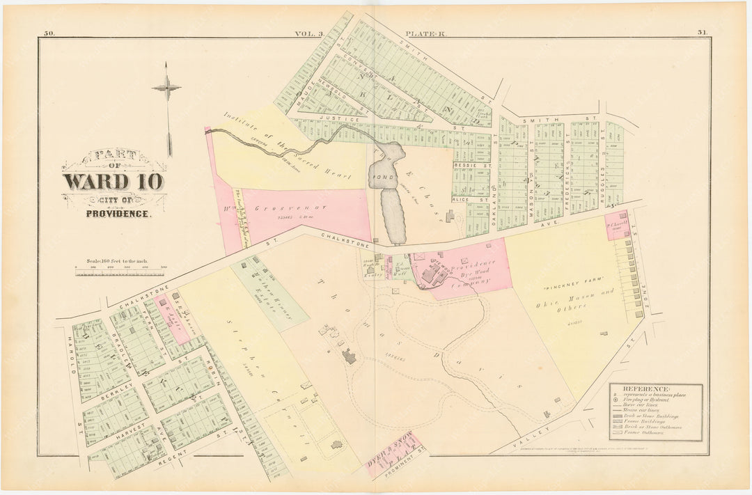 Providence, Rhode Island, Vol. 3, 1875 Plate K