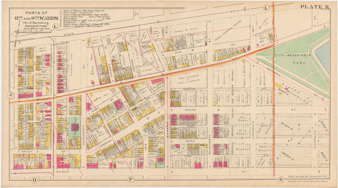 Harrisburg, Pennsylvania 1901 Plate K