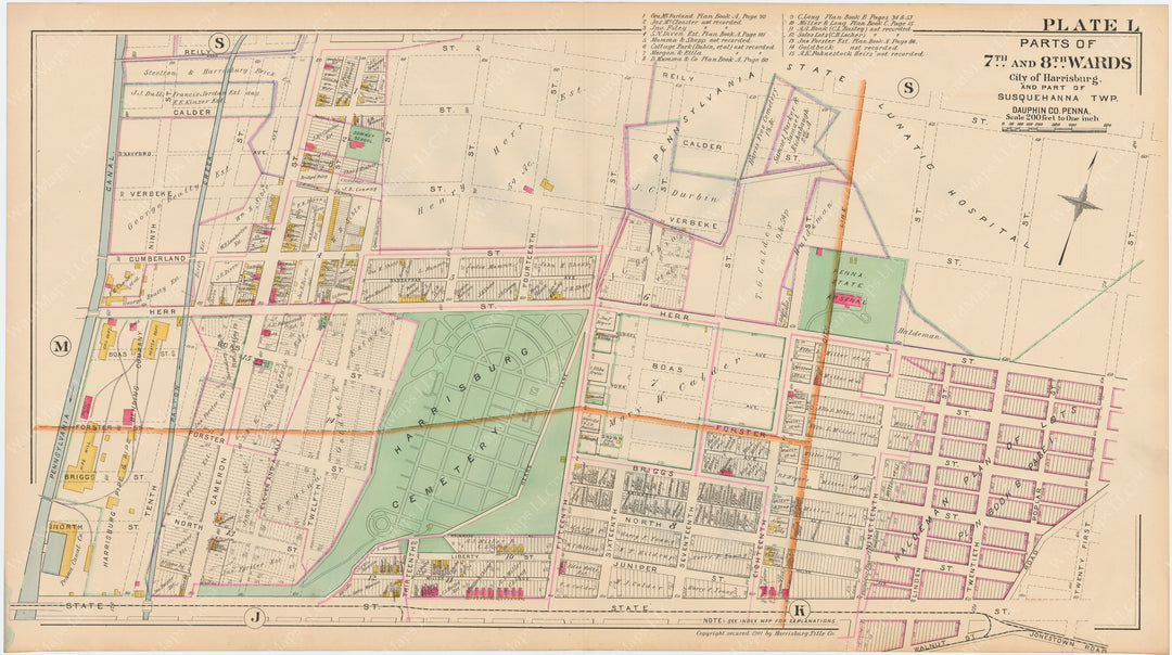 Harrisburg, Pennsylvania 1901 Plate L