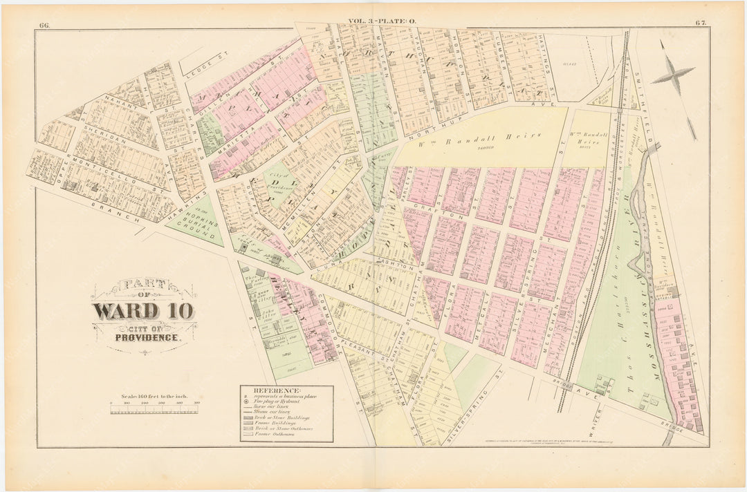 Providence, Rhode Island, Vol. 3, 1875 Plate O