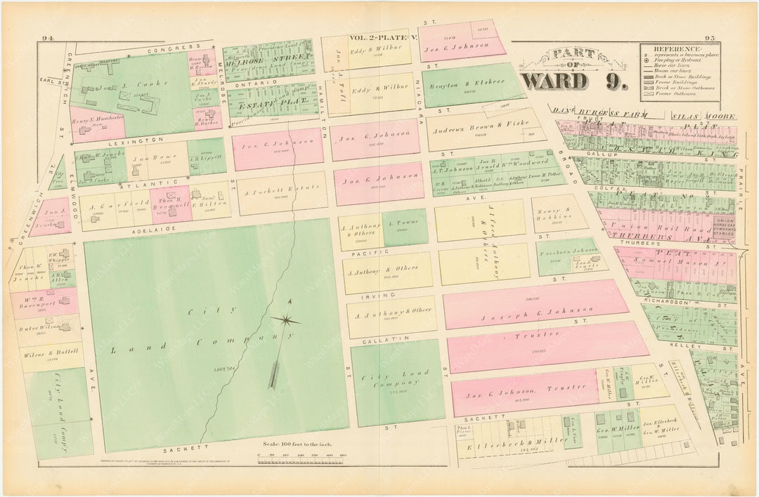 Providence, Rhode Island, Vol. 2, 1875 Plate V