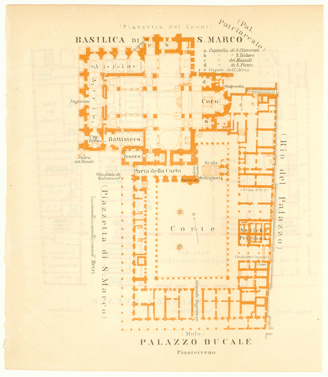 Venice, Italy 1913: Basilica di San Marco and Palazzo Ducale