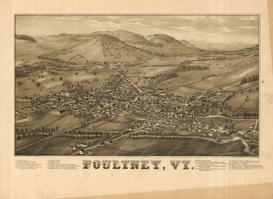 Poultney, Vermont 1886