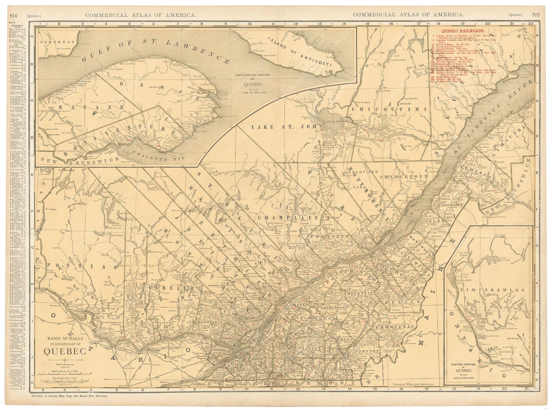 1925 Map Quebec 1925 – WardMaps LLC