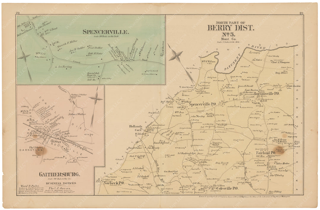 Berry District, Maryland 1878