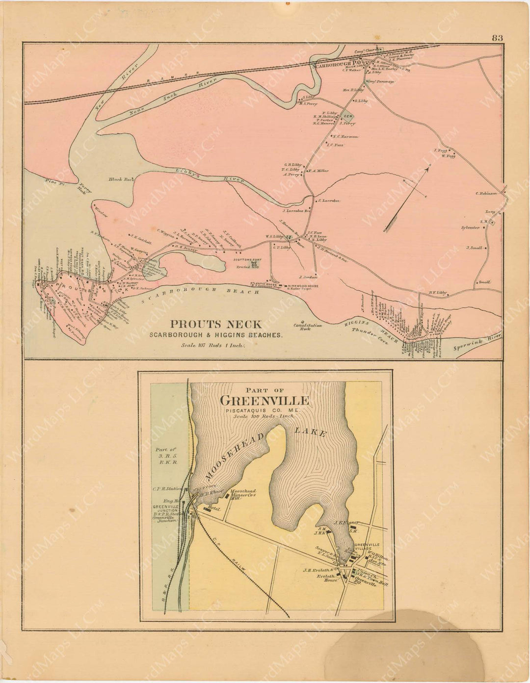 Greenville and Prouts Neck, Maine 1894-95