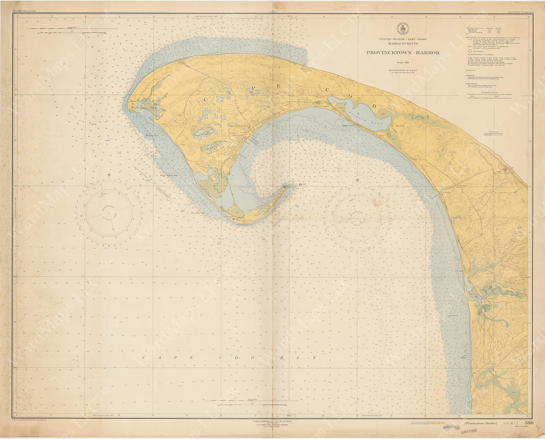 USC&GS Massachusetts: Provincetown Harbor 1949