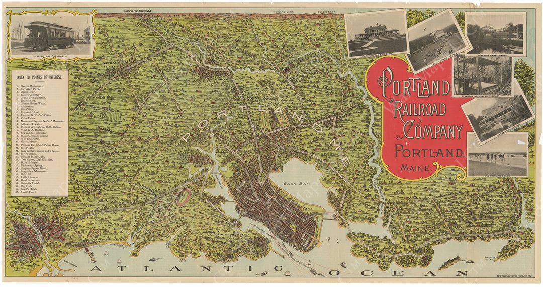 Portland Railroad Co. (Maine) System Map