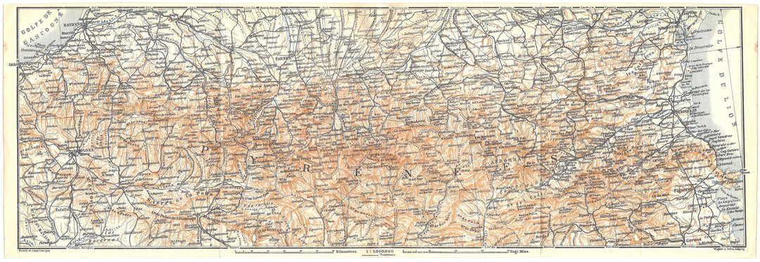 The Pyrenees, France and Spain 1914