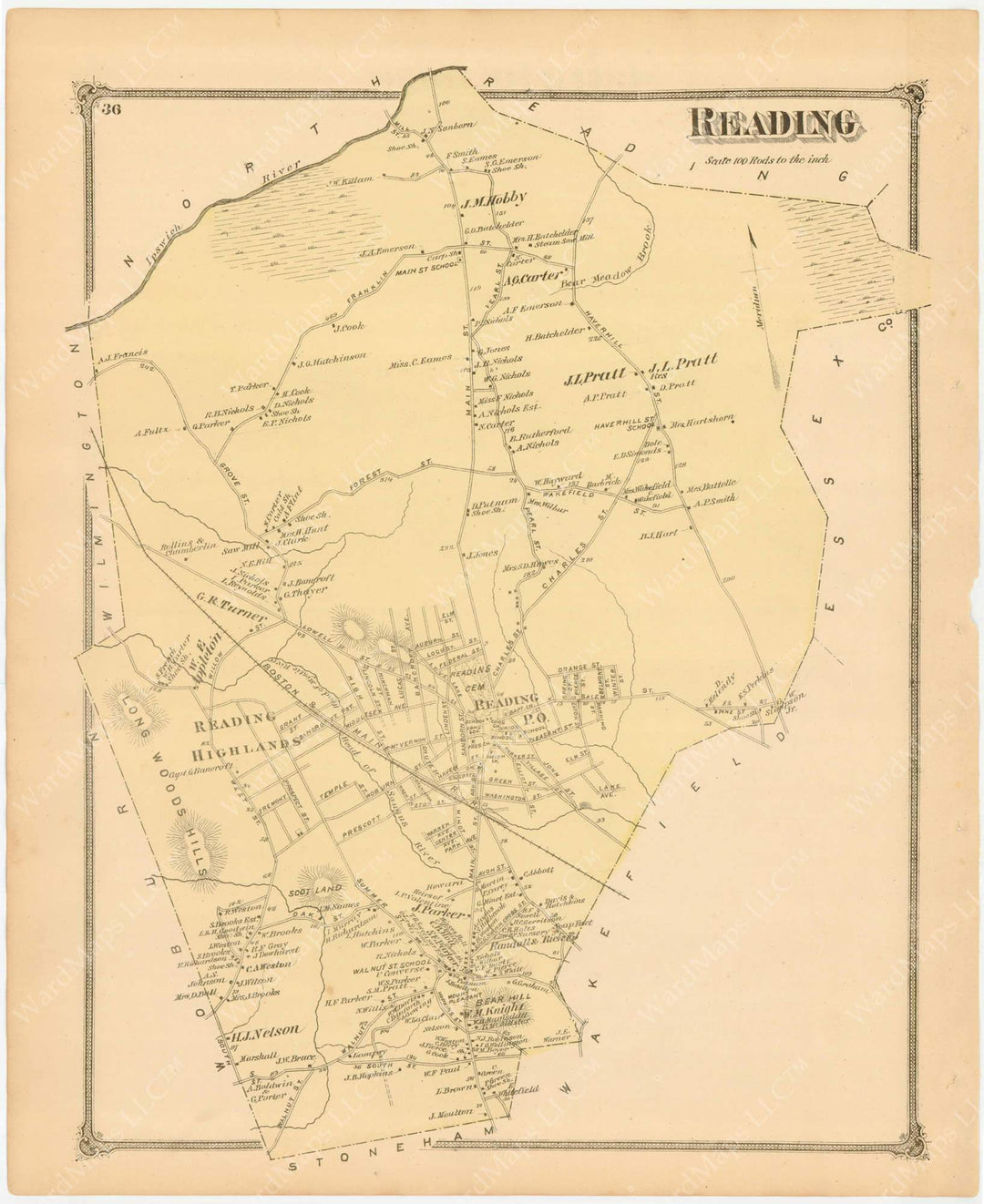 Reading, Massachusetts 1875