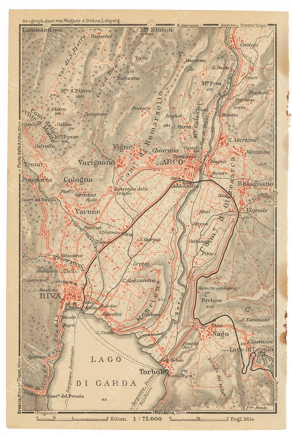 Riva del Garda and Arco Region, Italy 1928