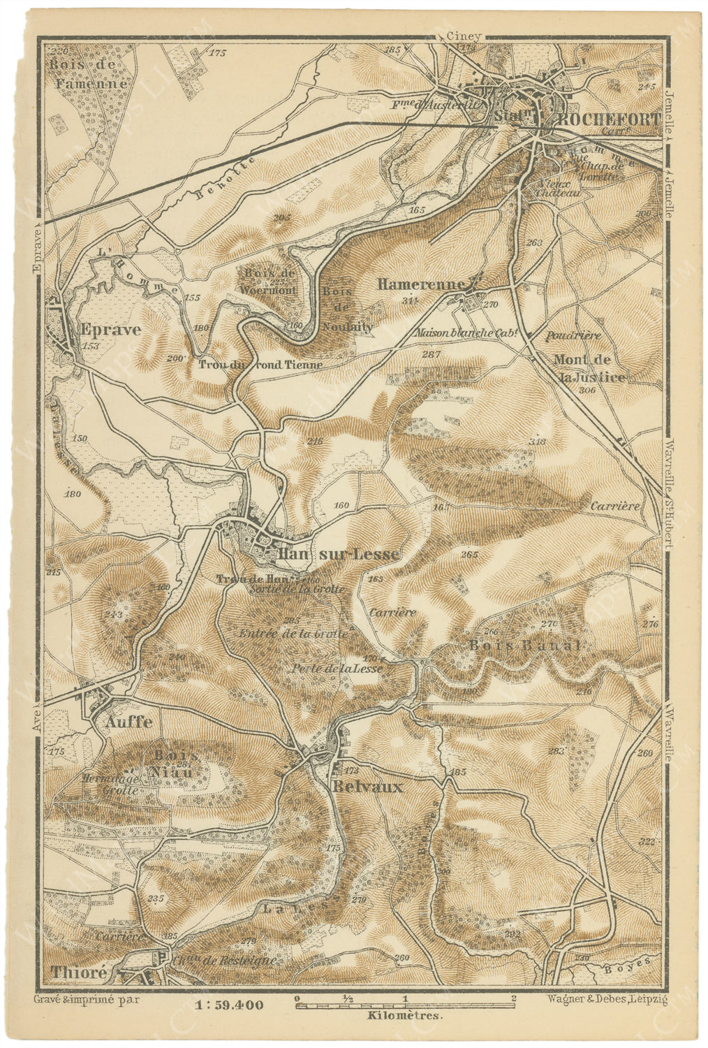 Han-sur-Lesse - Rochefort Region, Belgium 1885