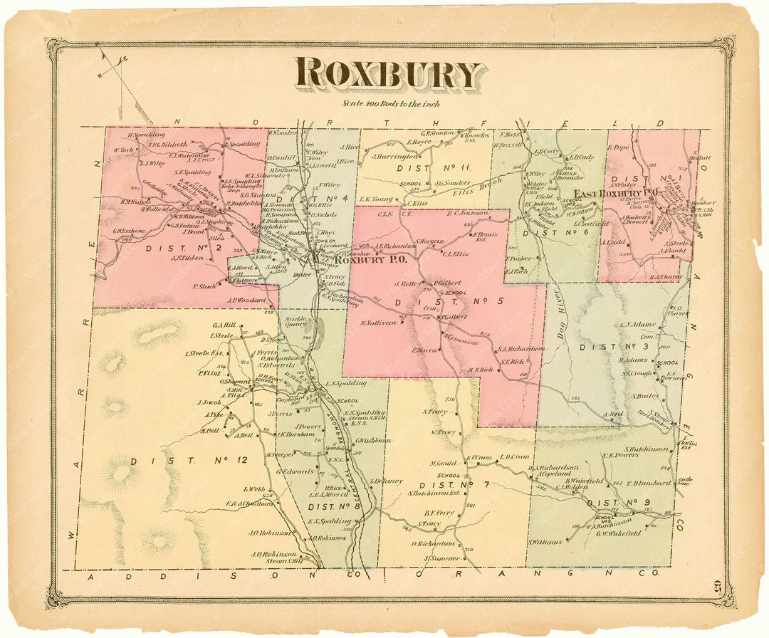 Roxbury, Vermont 1873
