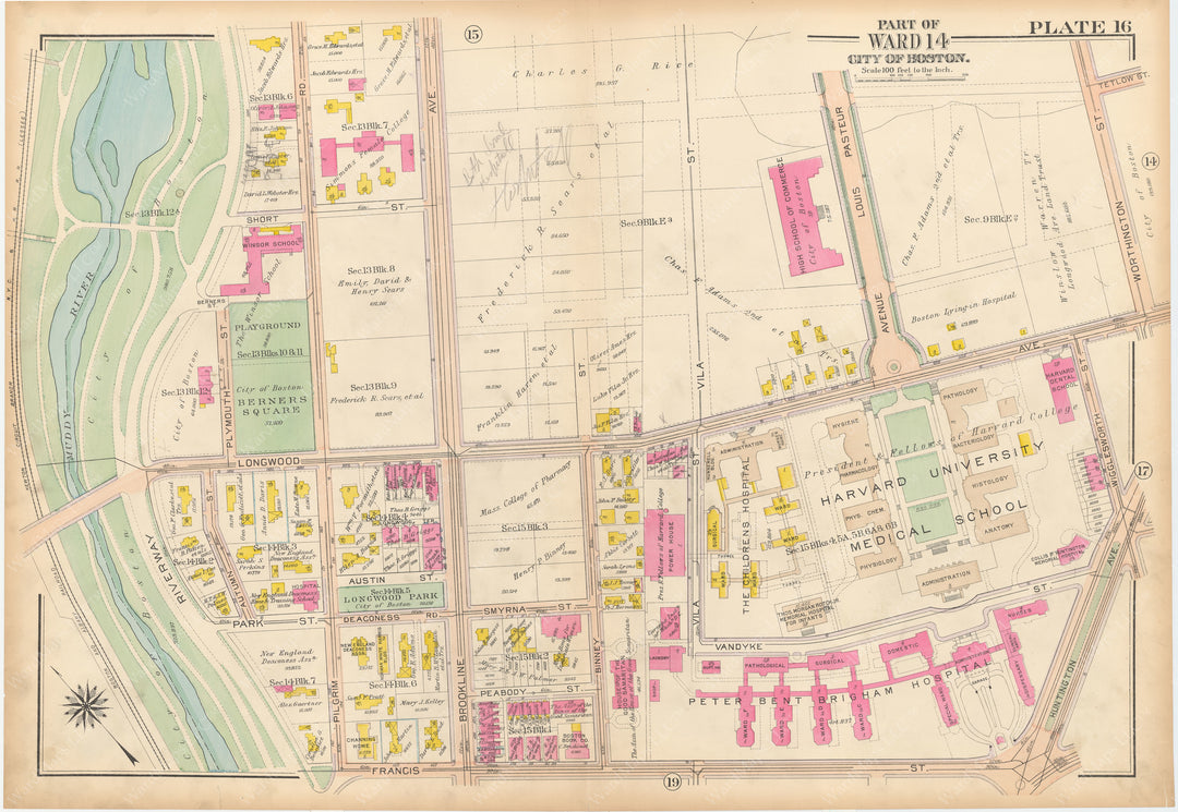 Boston, Massachusetts 1915 Plate 016