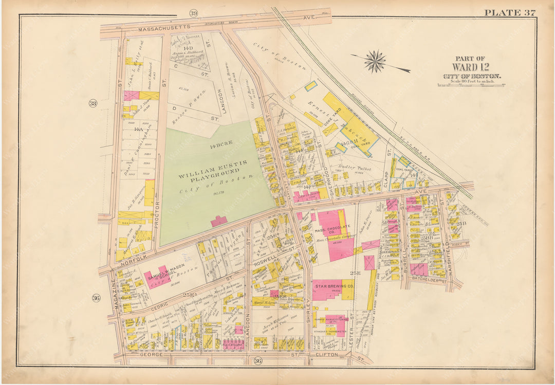 Roxbury, Massachusetts 1915 Plate 037