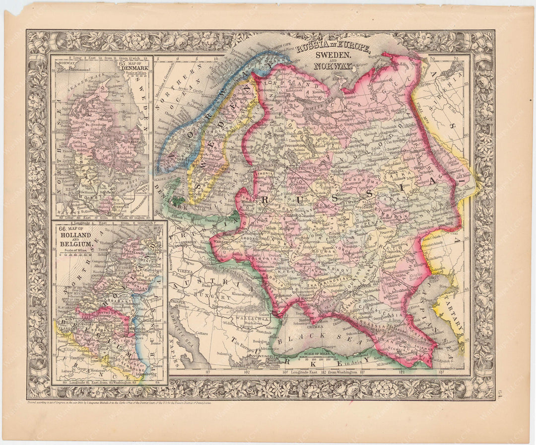 Russia, Scandinavia, and Low Countries 1864