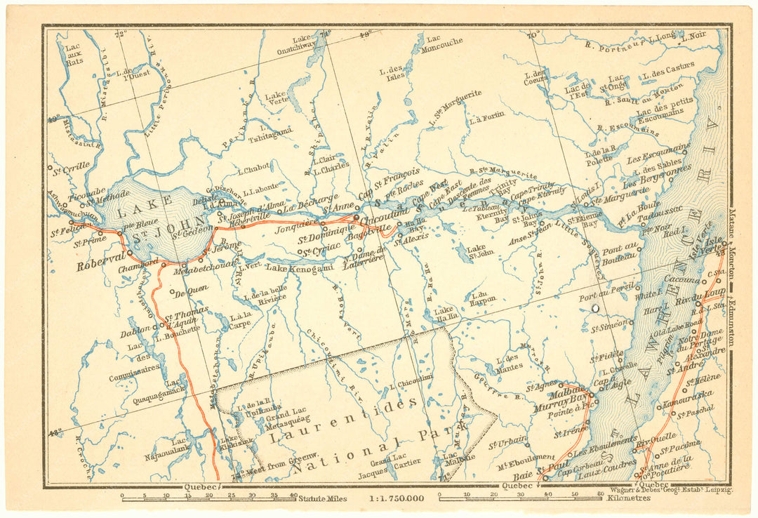Saguenay River, Quebec 1922