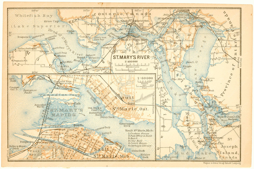 Saint Mary's River, USA/Canada 1907