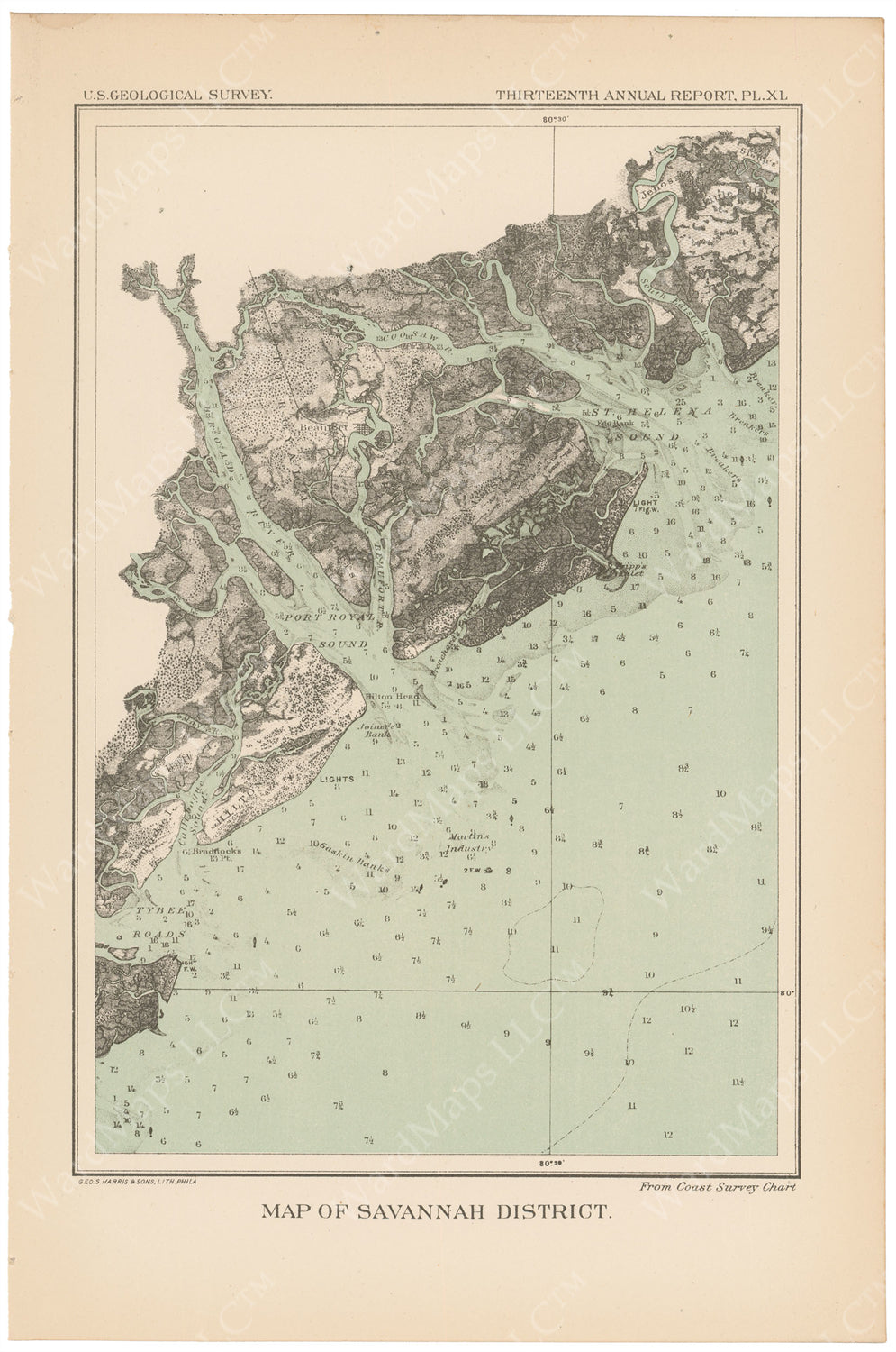 USGS Georgia: Savannah Region 1893